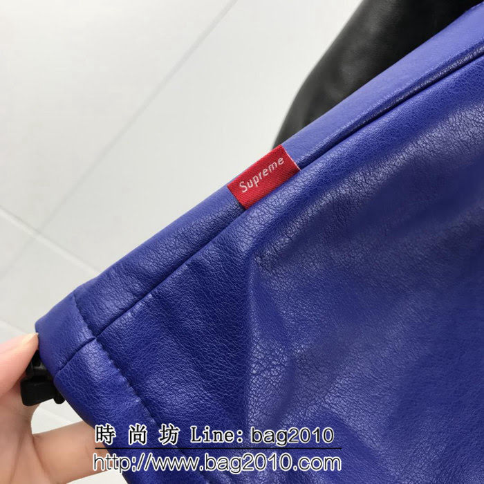 SUPREME X TNF 重工聯名皮質 紫色 抓絨衝鋒衣 情侶款 ydi1887